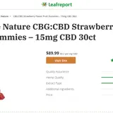 CBG:CBD Strawberry Flavor Fruit Gummies thumbnail