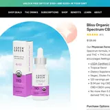 Bliss Organic Full Spectrum CBD Oil thumbnail