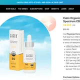 Calm Organic Full Spectrum CBD Oil thumbnail