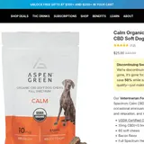 Calm Organic Full Spectrum CBD Soft Dog Chews thumbnail