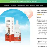Pet Organic Full Spectrum CBD Oil - Bacon thumbnail