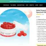 Relief Organic Full Spectrum CBD Gummies thumbnail