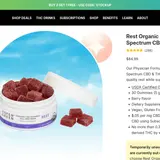 Rest Organic Full Spectrum CBD Gummies thumbnail