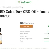 CBD Calm Day CBD Oil - Immune Boost thumbnail
