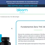 Fundamental Zero THC CBD Softgels thumbnail