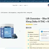 Lift Gummies – Blue Raspberry thumbnail