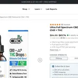 Ultra Full Spectrum CBD Tincture for Chill + THC thumbnail