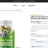 CBD Gummies with Turmeric & Spirulina thumbnail