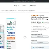 CBD Cream for Muscle & Joint: Cooling Formula thumbnail