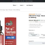 CBD Oil for Dogs - Bacon Flavored thumbnail