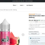 Wild Watermelon CBD Vape Juice thumbnail