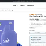 Blue Raspberry CBD Vape Pen thumbnail