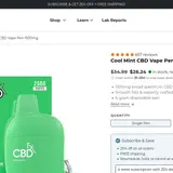 Cool Mint CBD Vape Pen thumbnail