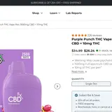Purple Punch THC Vape Pen thumbnail