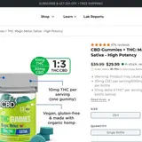 Magic Melon Sativa High Potency Gummies thumbnail