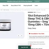 Deep Sleep Synergy+ THC & CBN Gummies thumbnail