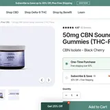CBN Sound Sleep Gummies thumbnail