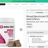 Broad Spectrum CBD Dog Hip + Joint Chews thumbnail