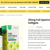 Vegan Full Spectrum CBD Softgels thumbnail