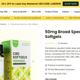 Vegan Broad Spectrum CBD Softgels thumbnail