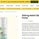 Relief CBD Cream Pump thumbnail