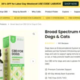 Broad Spectrum CBD Oil for Dogs & Cats thumbnail