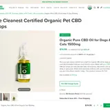 Organic Pure CBD Oil for Dogs & Cats thumbnail