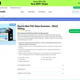 Electric Blue THC Relax Gummies thumbnail