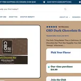 CBD Dark Chocolate Bar thumbnail