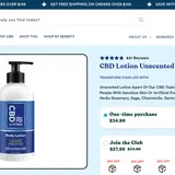 CBD Lotion Unscented thumbnail
