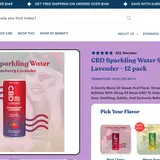 CBD Sparkling Water Strawberry Lavender 12-Pack thumbnail