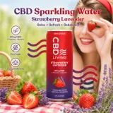 CBD Sparkling Water Strawberry Lavender 12-Pack thumbnail