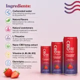 CBD Sparkling Water Strawberry Lavender 12-Pack thumbnail