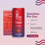 CBD Sparkling Water Strawberry Lavender 12-Pack thumbnail