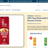 CBD Strawberry Banana Disposable Vape thumbnail