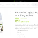 Beef Flavored CBD Oral Spray for Pets thumbnail