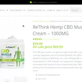 Hemp CBD Muscle & Joint Cream thumbnail