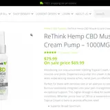 CBD Muscle & Joint Cream Pump thumbnail