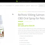 Salmon Flavored CBD Oral Spray for Pets thumbnail