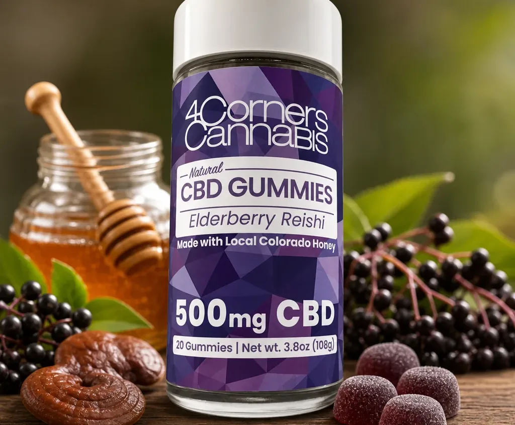 4 Corners Cannabis Elderberry Reishi CBD Gummies
