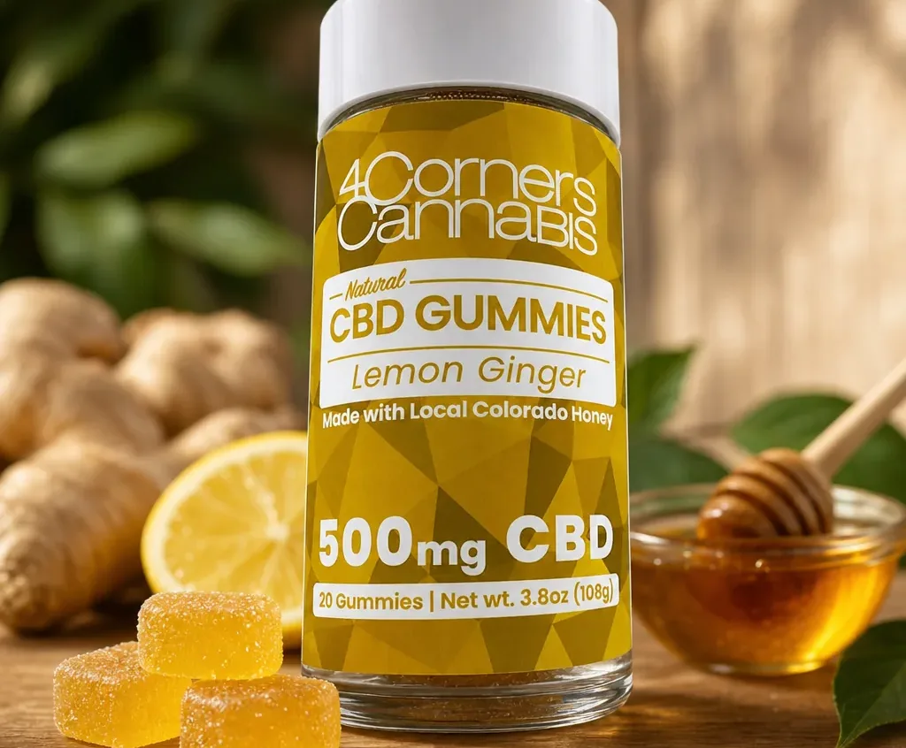4 Corners Cannabis Lemon Ginger CBD Gummies
