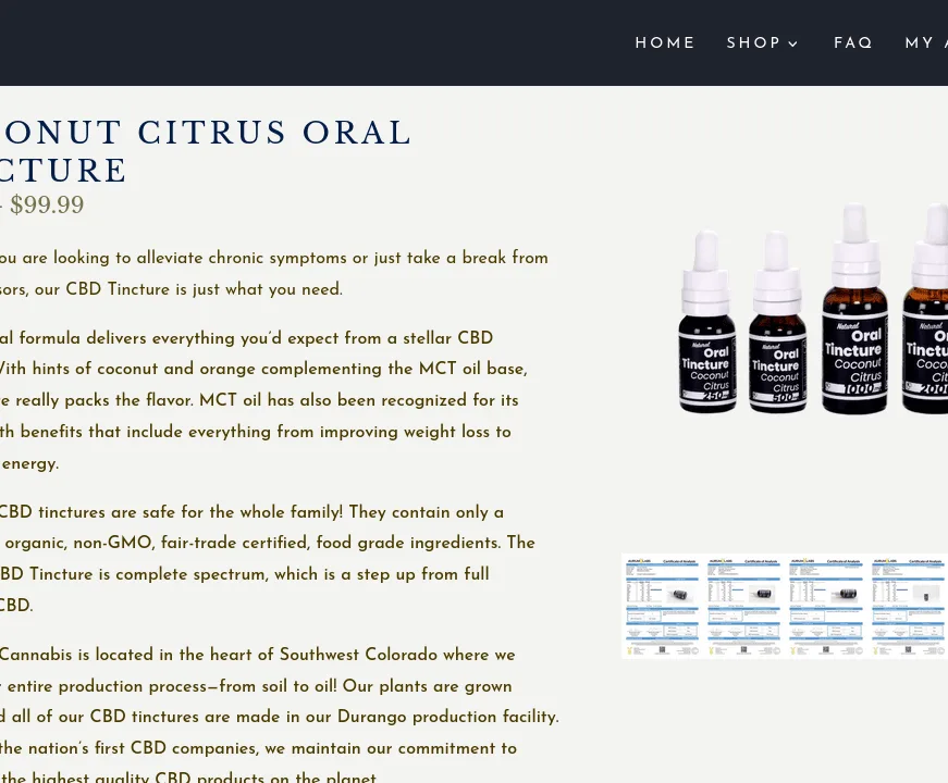 4 Corners Cannabis The Original CBD Tincture image 2