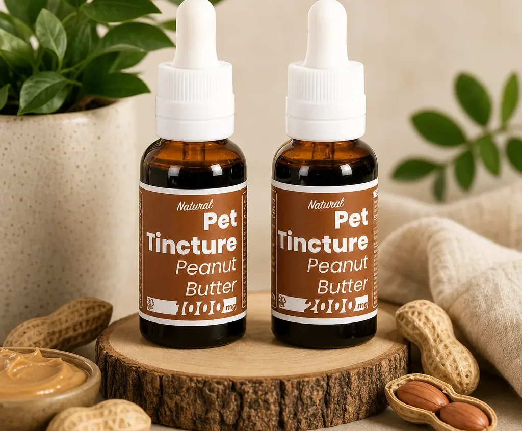4 Corners Cannabis Peanut Butter CBD Tincture for Dogs
