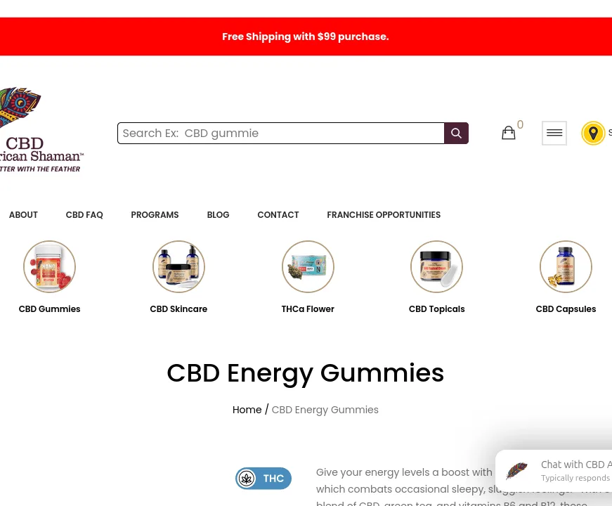 American Shaman CBD Energy Gummies With B12 & B6 image 4