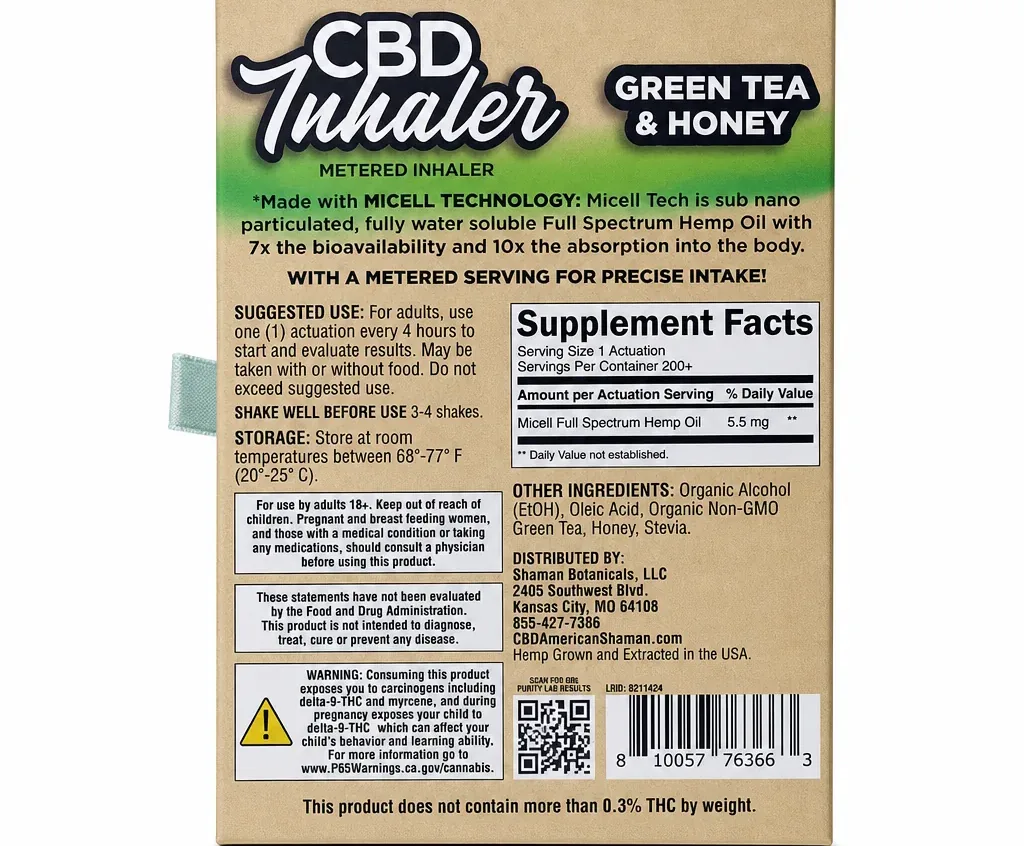 American Shaman CBD Inhaler image 2