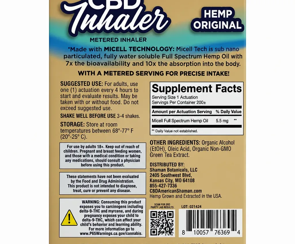 American Shaman CBD Inhaler image 5