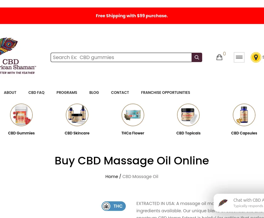 American Shaman CBD Massage Oil image 5