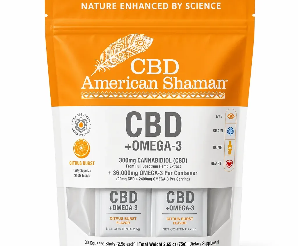 American Shaman CBD Omega 3 Supplement