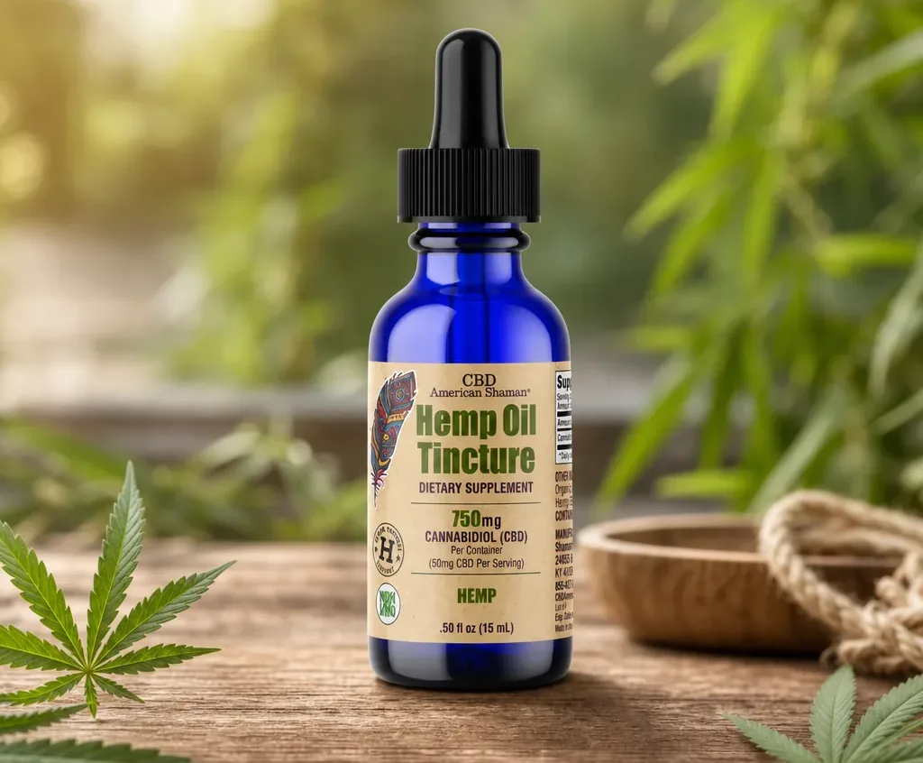 American Shaman Hemp Oil Tincture THC Free image 2
