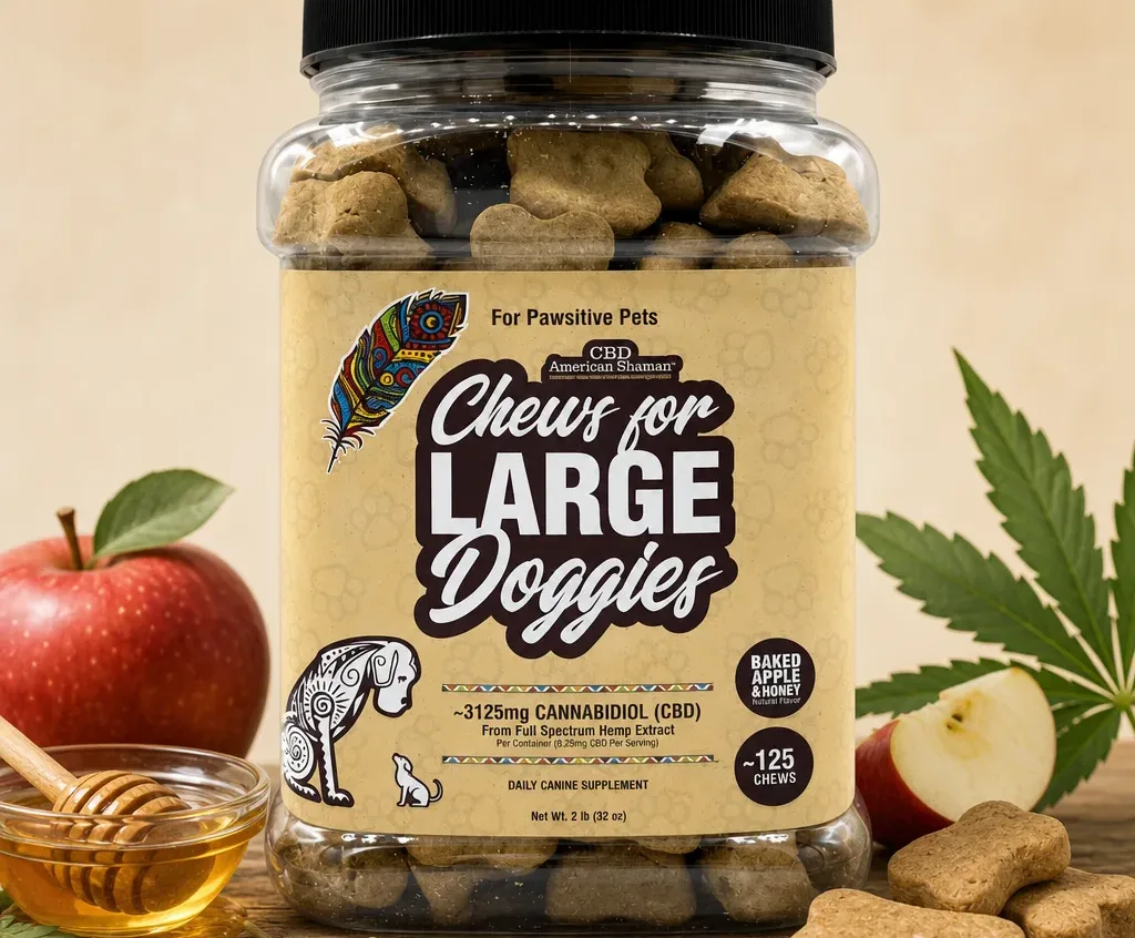 American Shaman Large Dog Treats with CBD